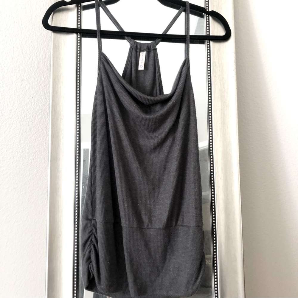 Women’s Grey Tank Top with Spaghetti Straps Size S